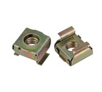 Floating Cage Nuts, Carbon Steel Cage Nuts Square Floating Cassette Nut Zinc Plated Multiple Sizes 2/5/10pcs(5pcs,M5)