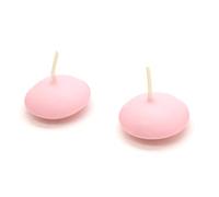 Floating Candles, Pack of 2, Unscented, Long Burning Time, Tealights Candles, Romantic Warm Decoration Wedding Pool Dinner Christmas (Pink, Matt)