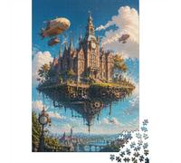 Floating Castle 1000 Pieces Mini Jigsaw Puzzle for Adults | 38x26cm Cardboard Home Decor Durable Structure Birthday Gift Mind Relaxation