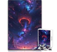 Floating Castle in The Stars 1000 Adult Pieces Jigsaw Puzzle Educational Fun Learning Activity Game Perfect Thoughtful Gift for Any Occasion Size 38x26cm