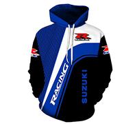 FLOATING Casual Fashion Hoody, SU.ZU.KI Long Sleeve Hoodie Men's Sweatshirt, Lightweight Printed Sports Mens Hoody with Pocket-C||M