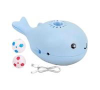Floating Cat Toy - Whale Shaped Floating Ball, Interactive Whale Floatings Ball Cat Toy, Interactive Hunting Toys For Boredom Buster, Built-in Fan, Pet Supplies For Kittens Training