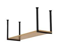 Floating Ceiling Shelf Rack for Kitchen Restaurant & BarMetal Iron Stofor Pots & PansEasy Installat SpaceSaving Solut