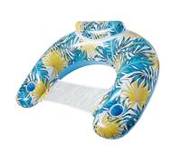 Floating Chair for Adults - Reclining Chair in the Pool, Air Hammock Seat | Sofa with Water Wood Floating Design, Inflatable Marine Cushion Cushion, Summer Bridge Tube,