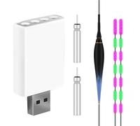 Floating Charger - USB Rechargeable Charger | Bright Electronic Power Supply | Reliable Portable Kit for Night, Lakes, Rivers, Ponds, Evening Outdoor Activities