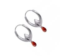 Floating Circles Earrings Copper Tarnish Resistant Hoops with Crystal Accent Day to Night Wear Ear Accessories Copper Hoops Earrings