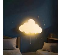 Floating Cloud Wall Light , Warm White Battery Night Lamp