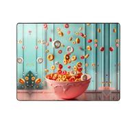 Floating Colorful Cereal Area Rugs for Living Room Decor - Soft Throw Washable Rugs for Bedroom, 63x48 Inch Indoor Carpet for Bedroom Living Room