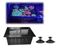 Floating Coral Basket for Reef Tanks (4x6 inch), Anemone and Frag Isolator Cup Mount, Saltwater Aquarium Safe