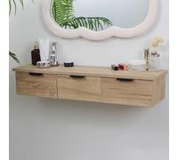 Floating Corner Commode with Wall Mount 45.4 kg Capaci Slish Sto Solut for Bedroom and Living Room Space-Saving Design Modern Fur