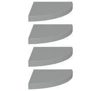 Floating Corner Shelf Wall-Mounted Hanging Shelf Wall Display Shelf MDF vidaXL