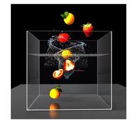 Floating Creative Photo Props,Water Ripple Photography Creative Tray,Deep Water Tank,Acrylic Display Showcase Storage Box for Product Advertising Shooting (Color : Clear, Size : 50x30x40cm)