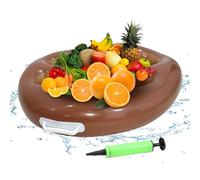 Floating Cup Holder for Swimming Pool | Inflatable Float with 9 Drinks Slots, Foldable Drink Organizer with Pump for Beach, Pool, Travel, Family Picnic and Parties at the Bo