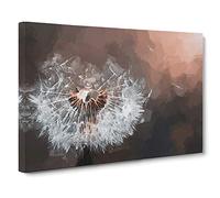 Floating Dandelion Seeds Canvas Print | Gallery Wrapped 30mm Frame Wall Art | 30x20 inches | Ready to Hang | Abstract Picture | Living Room Bedroom Lounge Office