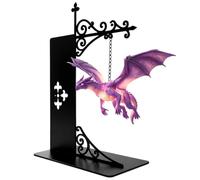 Floating Dragon Book Nook Lamp, Magical LED Bookshelf Decor Night Light | Mythical Fantasy Craft Ornament for Dragon Enthusiasts, Soft Mood Lighting for Home Study Library Display