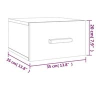 Floating Drawer Wall-Mounted Bedside Cabinet Table Nightstand Storage Shelf Unit