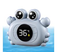Floating Duck h Thermometer - Cute Cartoon Water Thermometer, Waterproof Floating Bathtub Toy - Digital Water LCD Thermometers, h Time Toy, Yellow