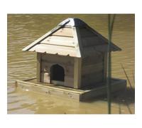 Floating Duck Nesting Box, Duck House for Ponds, Waterfowl Nest Buttercup Farm Light Brown One Size