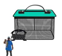 Floating Fish Basket | Foldable Live Fish Net Bucket | Large Capacity Quick Drying Fishing Bait Storage Cage, Portable Fishing Net for Live Fish in Lakes and Rivers