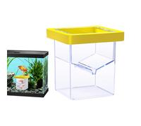 Floating Fish Isolation: Breeding Container with 15cm, Aquarium Incubator, Maximizes Breeding Success | Guppy Shrimp Acclimatization Fish Alevines Breeder A