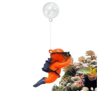 Floating Fish Tank Ornaments Lovely Small Aquarium Diver Decoration Floating Big Diver Display Pendant Floating Device for Aquarium