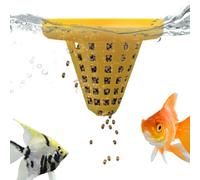 Floating Fish Tank Plant Rings - Fish Tank Feeding Riņg | Aquarium Floating Feeder Ring PP 7x7cm | Controls Pellet Dispersion for Clean Feeding in Dorms Hotels Apartments Rentals