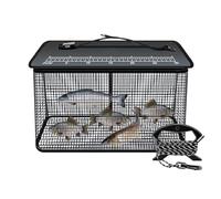 Floating Fishing Basket, 47L Storage Net for Fishing Accessories - Foldable Floating Cage Net for Outdoor Shrimp Baits
