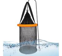 Floating Fishing Basket,Foldable Fishing Net,Portable Nylon Mesh Keepnet Bait Storage Fishnet,Large Capacity Live Caught Storage Trap Set Box For Father Son Husband Neighbor Friends Family Boyfriend D
