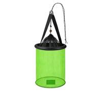 Floating Fishing Basket, Foldable Mesh Bait Pen, 84x35x35cm, Fish Landing Net, Portable Catch Holder, Secure Storage Accessory, for Trout, Crappie, Pike, Crayfish, Pond, River