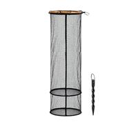 Floating Fishing Basket, Foldable & Portable Design, 100x16x16cm, Nylon Mesh Fish Holder, Fishing Basket Bait Net, Multipurpose, for Baitfish, Crayfish, Small Catch