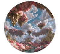 Floating Flower City Jigsaw Puzzles for Adults Gifts 1000 Piece Educational Games Home Decors Gilded Skies Falling Jigsaw Puzzle for Adults And Kids Age 12 And Up 1000pcs (67.5x67.5cm)