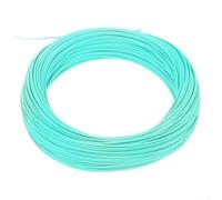 Floating Fly Fishing Line 100ft 7wt WF Hollow Core Trout Leader, PVC Nylon Blue/Orange for Freshwater Casting(orange)
