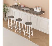 Floating Foldable Table Modern Home Office Fold Up Table Desk Wall Mounted Folding Computer Desk Space-Saving Easy To Assemble For Kitchen Laundry Room Restaurant Study Rooms.