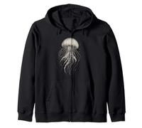 Floating Freely in the Sea Zip Hoodie