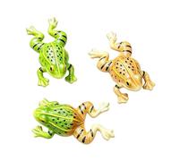 Floating Frog Pond Decor - 3Pcs Resin Frogs Garden Figurines, Realistic Floating Frog Statues Set, Waterproof Resin Pond Decorations for Outdoor Garden, Fountain, Pool, Patio, Lawn & Backyard Decor