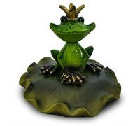 Floating Frogs for Ponds, Cute Frog Statues Pond Floating Decoration for Garden Outdoor, Resin Miniature Frog Statue on Raft, Waterproof Frog Figurine for Patio Yard Lawn Porch Gardening Décor