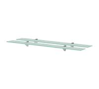 Vidaxl Floating Shelves 2 Pcs Glass 90X20 Cm 8 Mm