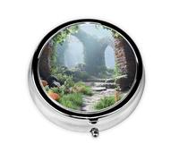 Floating Goldfish Unique Customized Pill Organizer - 7 Day AM PM Travel Pill Box with Full Print Design - Iron Plating Mini Medicine Organizer