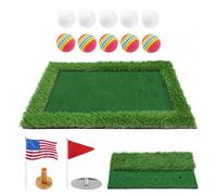 Floating Golf Green | Floating Golf Putting Turf Game Set | Practice Hitting Mat for for Swimming Pool, Training Activities for Improving Skills