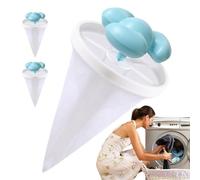 Floating Hair Filter for Washing Machines, Floating Tapered Mesh Design Lint Catcher for Hair - Effective Reusable Multifunctional Washing Machine Cleaning Mesh Bag for Hair, Fluff, Debris