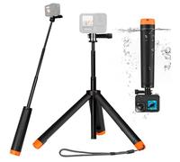 Floating Hand Grip for Go Pro,Selfie Stick Floating Hand Grip Tripod Waterproof Extendable Selfie Monopod for GoPro Hero 13, 12, 11, 10, 9, 8, 7, 6, 5, 4, 3, 3,DJI OSMO,Insta360 and Most Action Camera