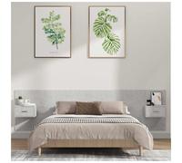 Floating Headboard 200x80cm Concrete Grey Engineered Wood Wall-Mounted Cabinets