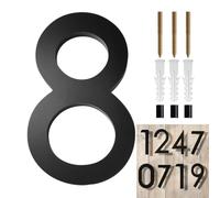 Floating House Numbers Black 3D Floating Number