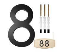 Floating House Numbers Modern Address Numbers 3D Floating Black