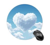 Floating in The Sky Mouse Pad with Non-Slip Rubber Base,Small Round Mousepad 7.8" Diameter,Mouse Mat for Computers, Laptop, Gaming, Office & Home