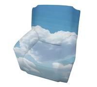 Floating in The Sky Sofa Cover Soft 1 Seater Sofa Slipcover for Pets Washable,Couch Cover with Elastic Straps Furniture Protector