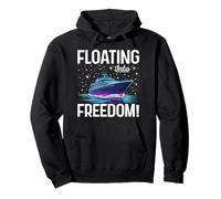 Floating Into Freedom Cruise Vacation Design Pullover Hoodie