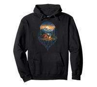 Floating Island Camping Tent Nature Camper Camp Mountains Pullover Hoodie