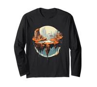 Floating Island Fantasy Surreal Landscape Long Sleeve T-Shirt