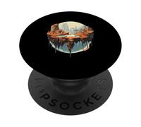 Floating Island Fantasy Surreal Landscape PopSockets Adhesive PopGrip